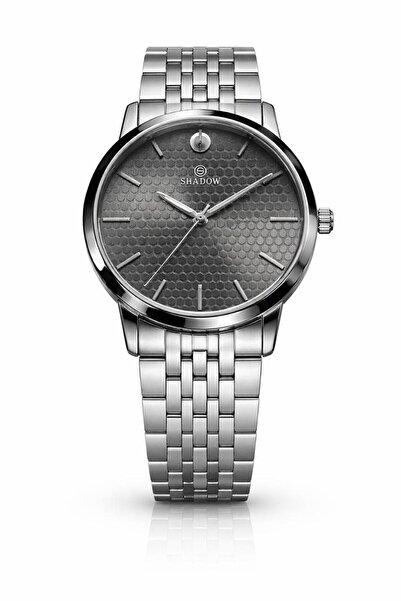 SHADOW Hexa Honey Men’s Analog Watch Honeycomb Dial Stainless Steel Silver SD097