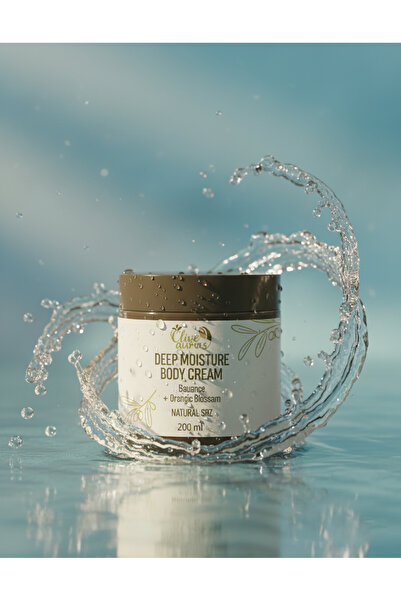 Olive Auras Deep Moisture Body Cream 94% Natural Ingredients Skin Hydration Cream 200ml
