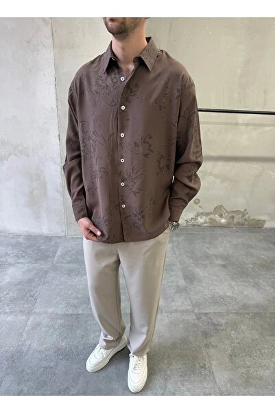 DIFRANSEL JEANS Ανδρικό πουκάμισο με σχέδια, oversized, premium, μοντέρνας εφ...