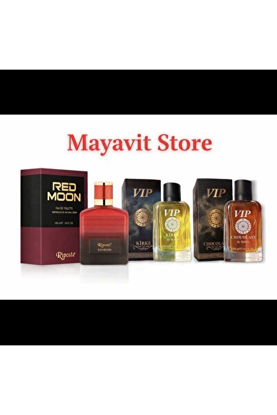 Vip 3'lü Set Riposte Red Moon - Kirke - Çikolata (Chocolate) Erkek Parfüm Set...