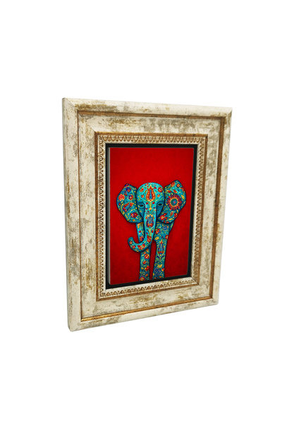 Sadrazam Εκτύπωση με μοτίβο ελέφαντα σε πίνακα από φυσική πέτρα 20X255G-Fil3