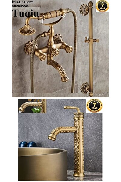 OEM Banyo Bataryası Duş Seti Ve Çanak Lavabo Bataryası Özel Seri Duvar Askı A...