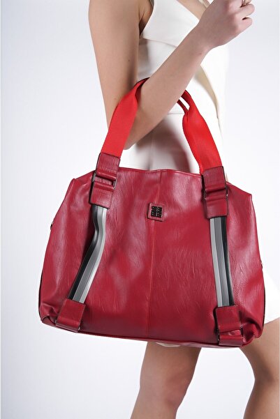 Redoxy Τσάντα ώμου - Κόκκινο - Ψεύτικο δέρμα