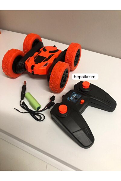 Hepsilazım Uzaktan Kumandalı 360° Dönen Şarjlı Akrobat Stunt Car Araba