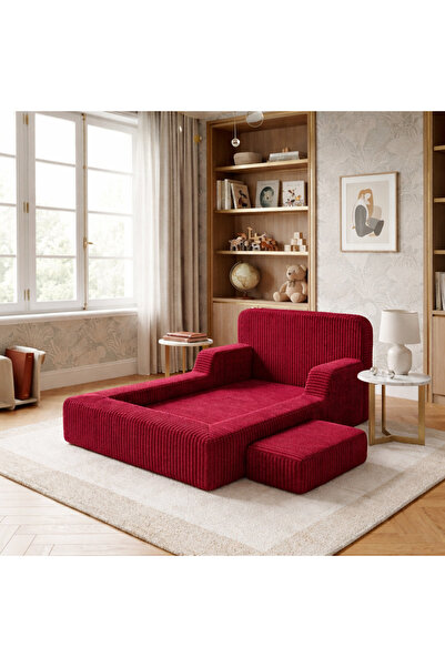 Puftic Çocuklar İçin Fonksiyonel Yer Yatağı 100x170cm - Yıkanabilir Kılıflı F...