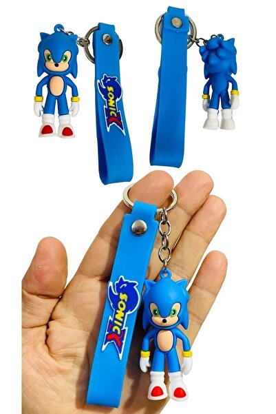 Empressco Süper Sonic Kirpi Sonik Mavi Anahtarlık Okul Çanta Süsü Oyuncak