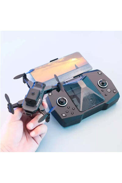 OEM S65 Αναδιπλούμενο Μίνι Ντρόουν με Κάμερα 4K και Τηλεχειριστήριο - Μαύρο κ...