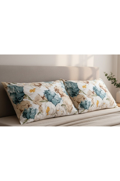 ARTUNHOME Σετ Μαξιλαροθήκες με Σχέδιο Λουλουδιών (2 Τεμάχια – 50x70 εκ.) 100%...