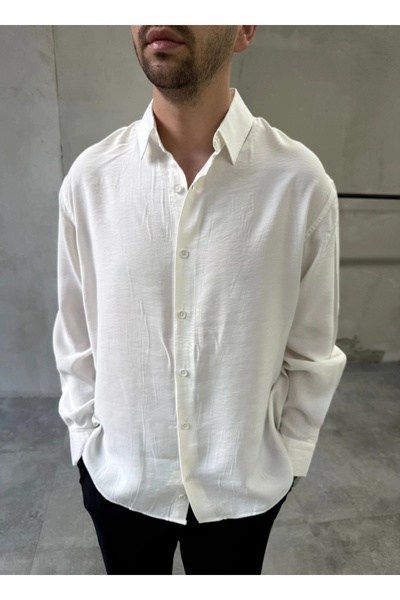 DIFRANSEL JEANS Ανδρικό πουκάμισο Tensel που πλένεται, σε μεγάλο μέγεθος και ...