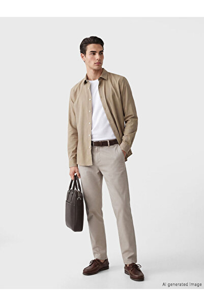 LC Waikiki Nevavm Standard Fit Men's Chino Pants with a Difference