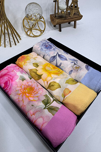 Oxygen Scarfs 3'lü Bahar Esintisi Soft Şal Seti