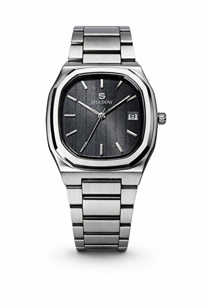 SHADOW Nexus SD1416 Men’s Square Stainless Steel Watch Black Dial Quartz Anal...