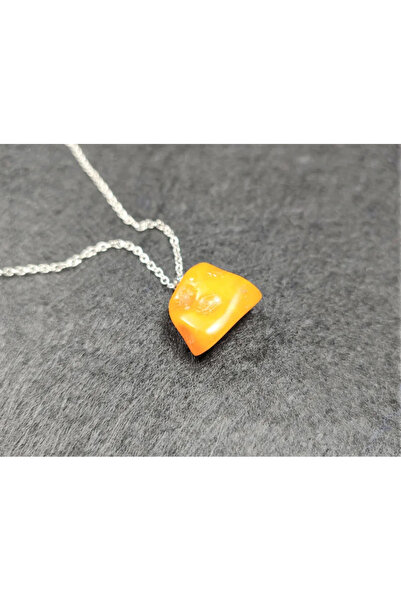 İskeçe Tesbih Επάργυρο κολιέ από κεχριμπάρι με φούντες για τους λάτρεις των φ...