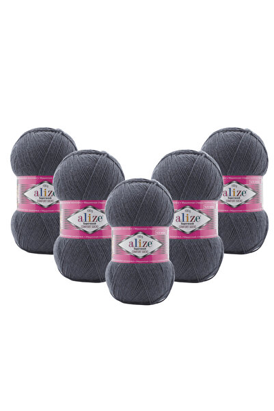 Alize جوارب سوبر واش كومفورت 5 قطع (872) 100 جرام 420 متر - 75% صوف 25% خيط ب...