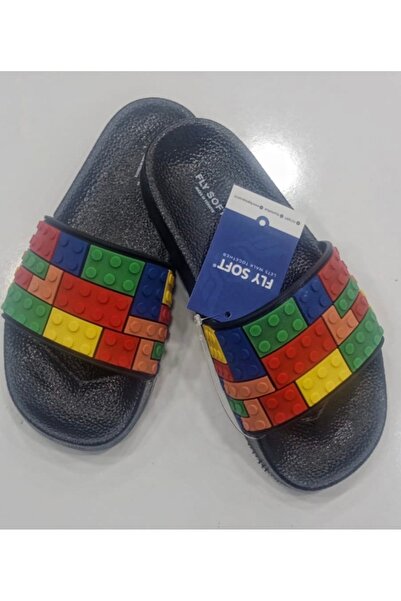 FLY SOFT Çocuk Terlik Lego Siyah
