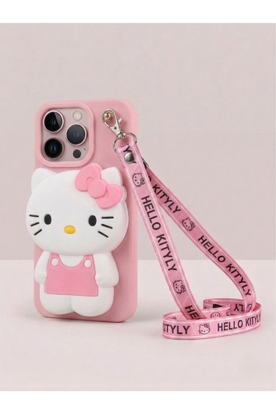 OSG 3D Patterned Phone Case with Bag Compatible with iPhone 14 Pro and Neck S...