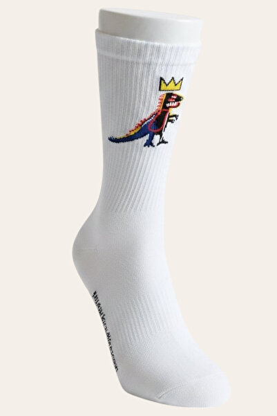 ESUSO Cotton Terry Fabric Long Dinosaur Patterned Men's Socks Leg Warmers Len...