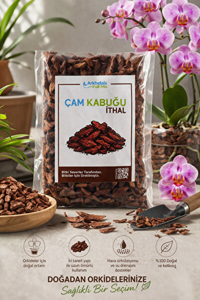 Arkhelais Orkide Toprağı - Çam Kabuğu - İthal - 1 Litre - Ekonomik Paket
