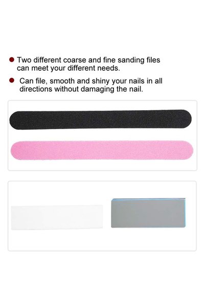 ZCM-HAPPY 5-Piece Nail Art Paper Manicure Set