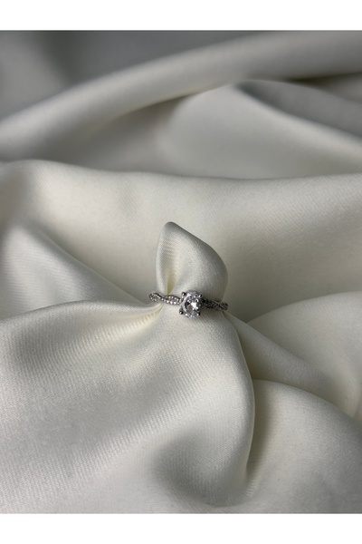 NB STEELORA Aurelia Silver Plated Minimal Women's Ring Adjustable Elegant Design