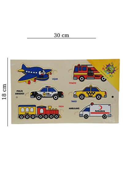 KESKİN SOUND Wooden Puzzle Vehicles