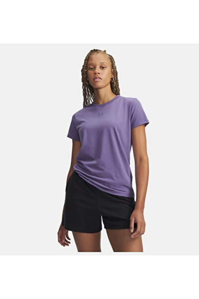 Under Armour تي شيرت نسائي باللون الأرجواني من Ua Rival Core Ss 1383648-520