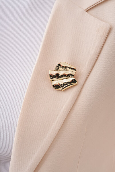 ATEŞ MTL wavy brooch