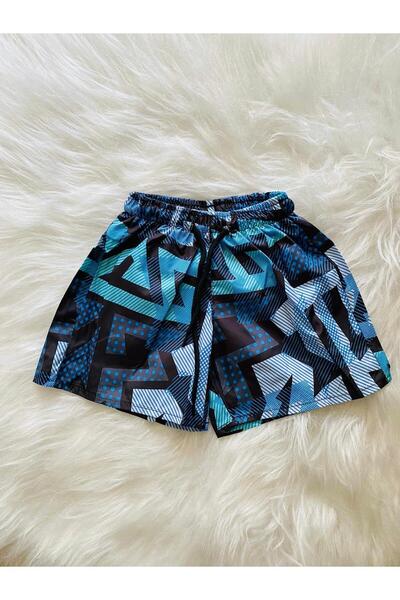 vovido Αγορίστικο μαγιό με γεωμετρικά σχέδια – Σορτς παραλίας που στεγνώνει γ...