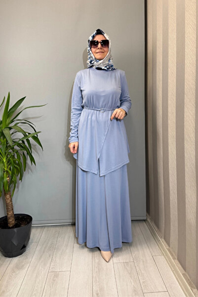 AlMarwah Σετ με hijab - Μπλε - Κανονικό μέγεθος