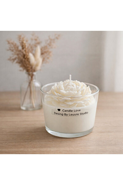 LUEURE STUDIO Candle Love Lueure Cam kase şakayık mum