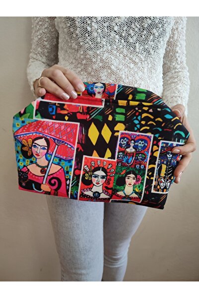 Aysa Çanta ve Aksesuar Frida Desenli Clutch Çanta