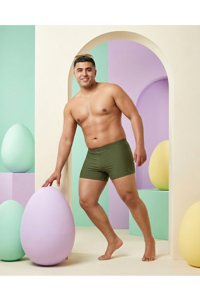 Pierre Cardin Ανδρικό μαγιό μονόχρωμο σε μεγάλο μέγεθος