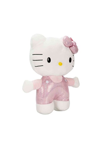 PopŞeker Hello Kitty Parıltılı Peluş Oyuncak – 29 cm Yumuşak Dokulu Simli Tul...