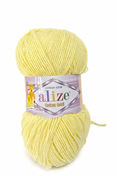 Alize Cotton Gold Örgü İpi Kod:187 Lot:178360 Limon Sarısı/ Açık Sarı