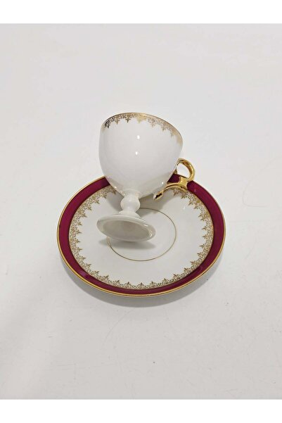LIMOGES طقم فناجين قهوة بوردو