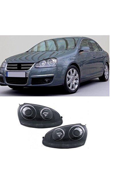 X POWER TUNİNG vw jetta 2005.2011 uyumlu siyah zemin r32 mercekli far