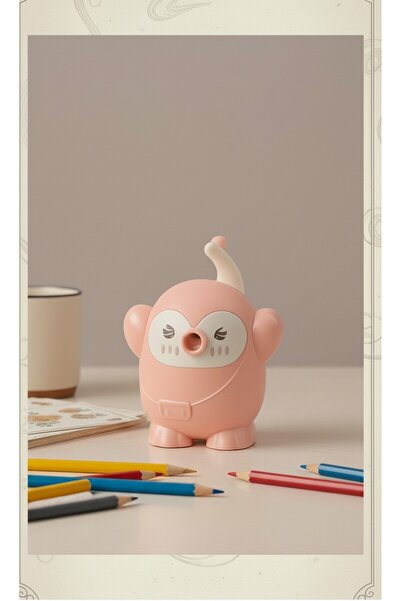 SEYFİKİRTASİYE Pen Holder with Handle Penguin Model Figure Designed Desktop P...