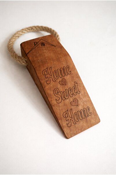 WoodBay 3 τεμάχια Ξύλινο πώμα πόρτας από ξύλο καρυδιάς με αντιολισθητική τσόχ...