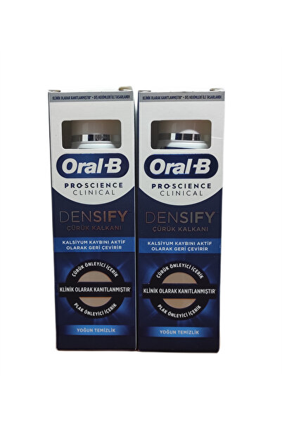 Oral-B DENSIFY CLINICAL ÇÜRÜK KONTROL DİŞ MACUNU 65ML X 2 ADET