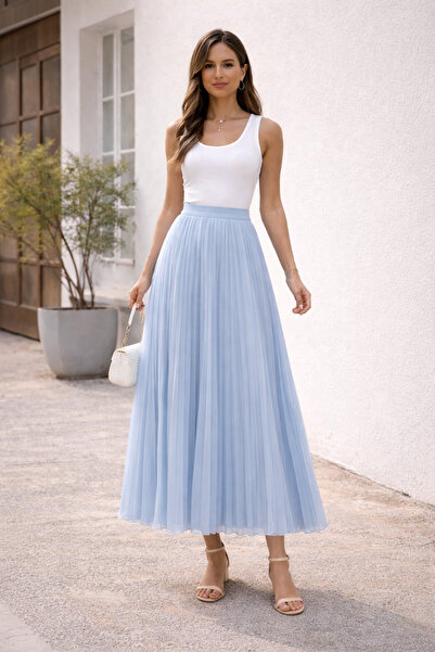 Ekol Πλισέ μάξι μήκους τούλι φούστα