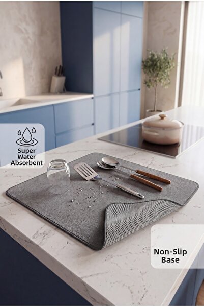 SİHİRLİ MOP Κάλυμμα στεγνώματος πατάκι πλυντηρίου πιάτων από μικροΐνες πάγκου...