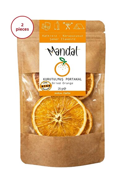 Mandal Dried Orange 50 Grams (2*25 Grams) Dried Orange Dried Fruit Slices