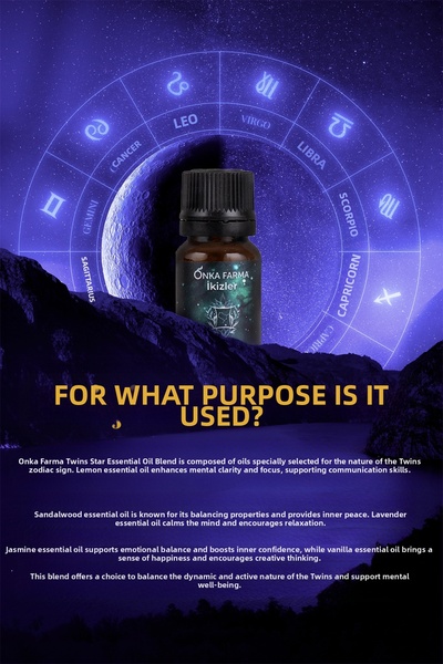 OnkaFarma Onka Farma Gemini Essential Oil Blend 10 ml - Zodiac Series Aromatherapy
