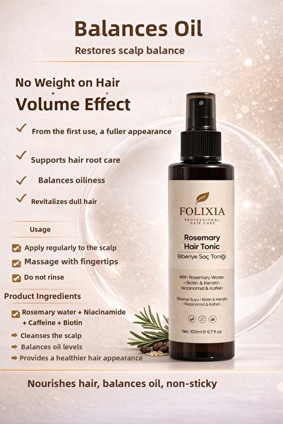 Folixia تونيك موازن لفروة الرأس - ريحان وكافيين 200 مل