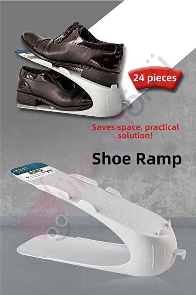 Dükkanönü 24 Τεμάχια Λευκά Παπούτσια - Οργάνωση Παπουτσιών Rampa