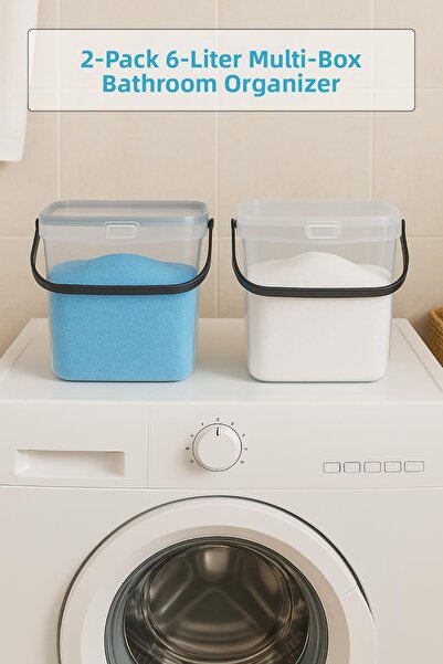 bercanem 2 τεμάχια Multibox Κουτί Απορρυπαντικών & Οργανωτής Μπάνιου & Κουτί ...