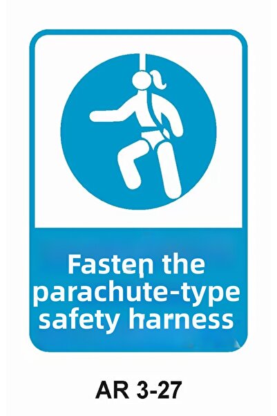 Outdoor One Parachute Type Safety Belt Take Women Figure Work Safety Warning ...