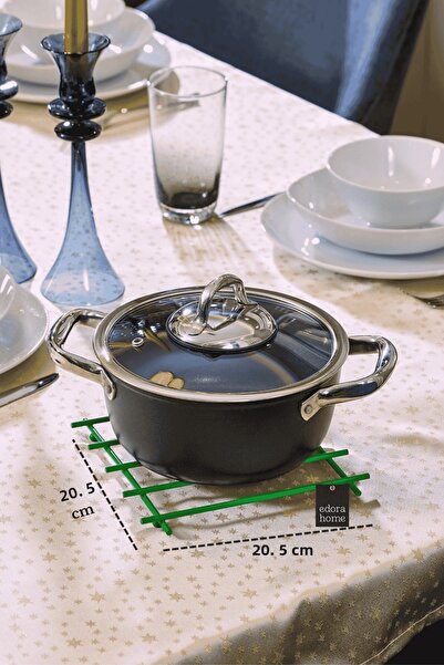 Edora Home Πράσινο πυρίμαχο σουβέρ για κατσαρόλες, βάση για πάγκο, ανοξείδωτο...