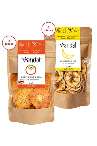 Mandal 200 grams of Dried Heaven Dates and Bananas - Fruit Dried Slices