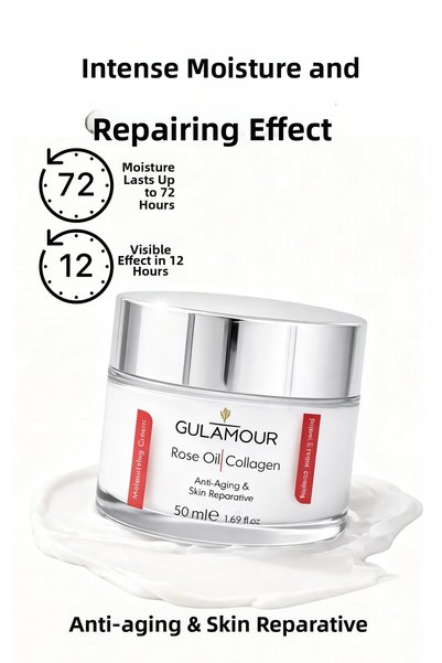 GÜLAMOUR Rose Oil + Collagen Skin Repair & Anti-Aging Skin Cream